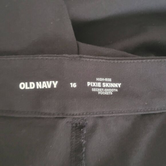 Old Navy High Waisted Pixie Skinny Pants ~ Size 16 - Picture 4 of 5